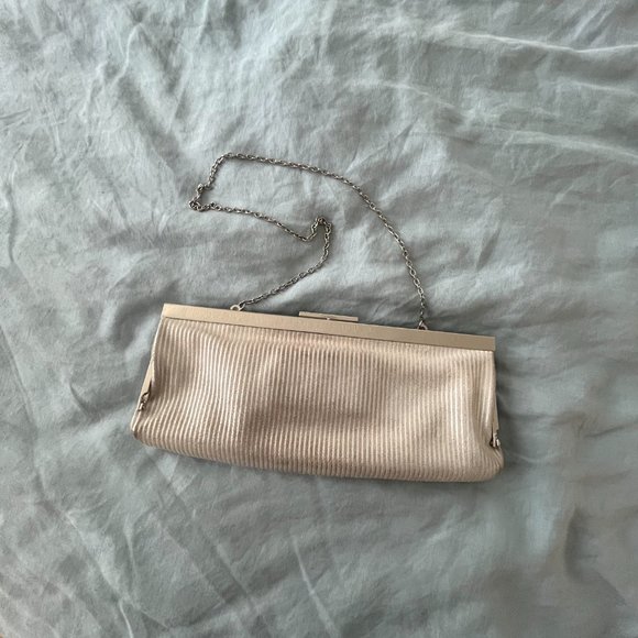 Calvin Klein Silver Evening Clutch Bag - Picture 1 of 7